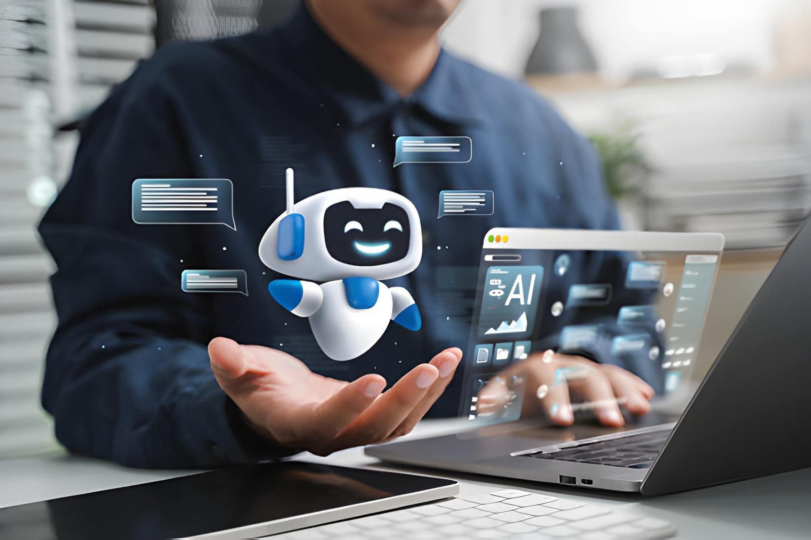 Smart AI agent handling automated tasks