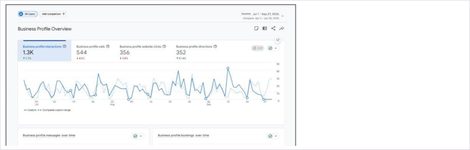 Screenshot — Google Business Profile: Overview